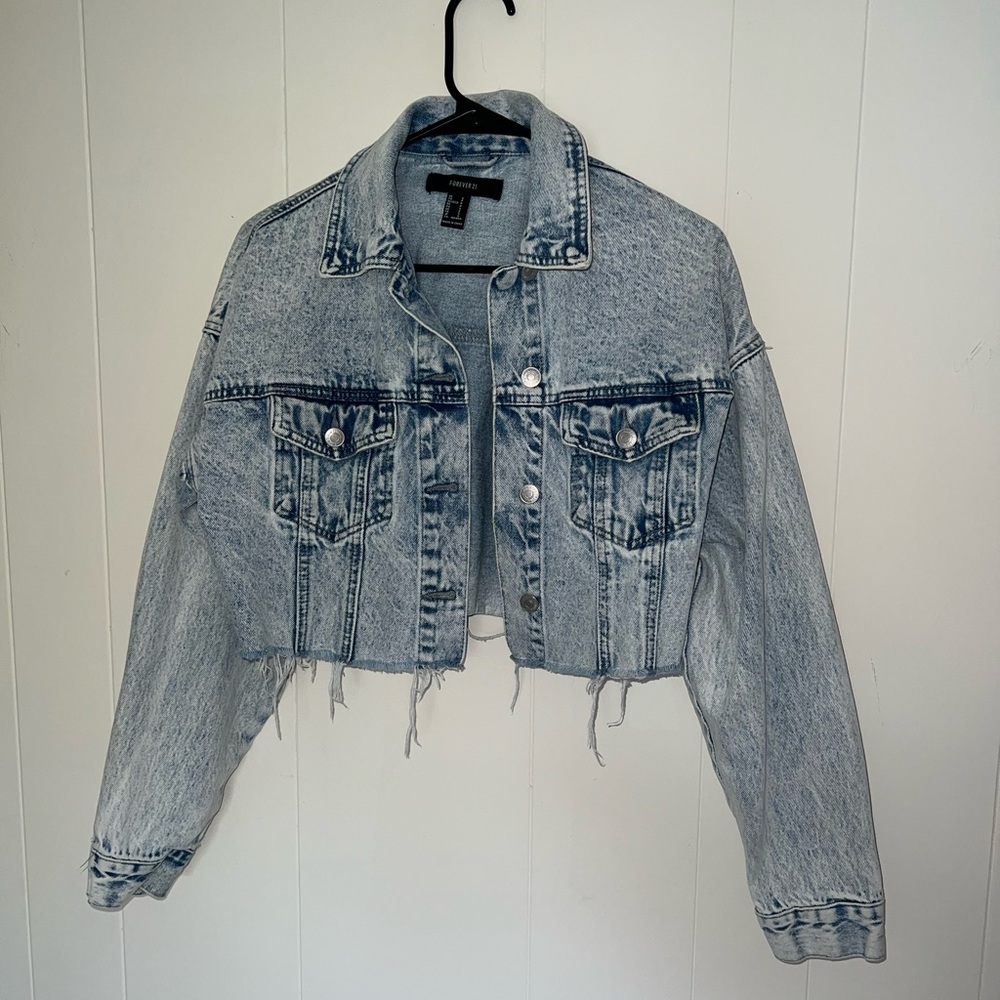 Forever 21 cropped denim jacket